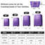 Valise Hardshell 4 pièces + valise à roulettes avec verrou TSA - 16 "+ 20" + 24 "+ 28" bagages-132852129