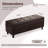 50.5" W Tufted Faux Leather Upholstered Storage Bench-1557305043
