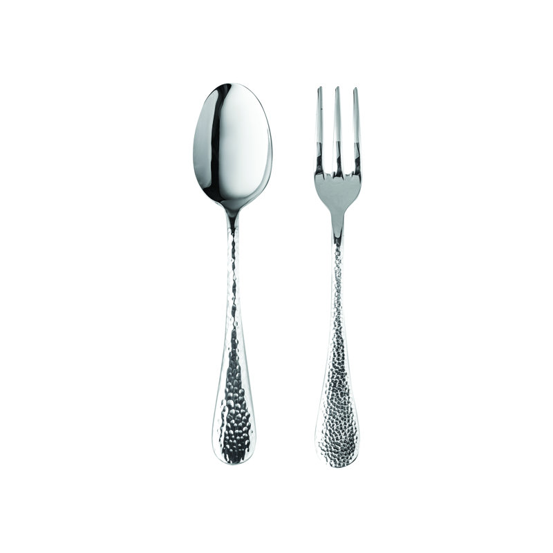 Epoque 2 Piece Stainless Steel Hostess Set, Silver