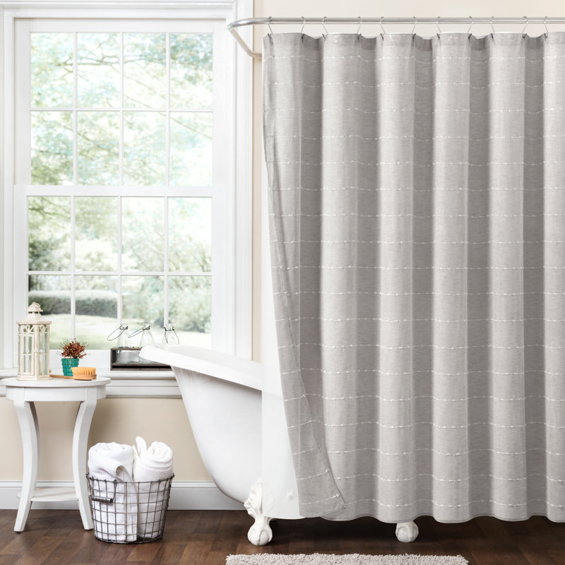 Ensemble de rideau de douche 2 pièces , Gris