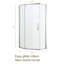 Cabine de douche à charnière néo-angle de 33,6 à 34 po x H 72 po-115203718