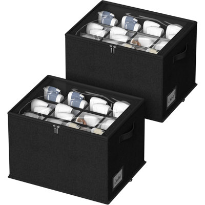 2-pack Closet Shoe Organizers Black
