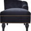 58'' Chaise , Velvet Upholstery, Right Arm Design, Solid Wood Legs, Enhances Room Style Sleeper Chaise, Button , Supports Up To 250 Lbs