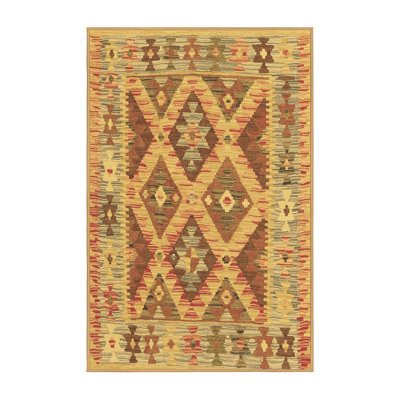 Washable Abstract Indoor Rug