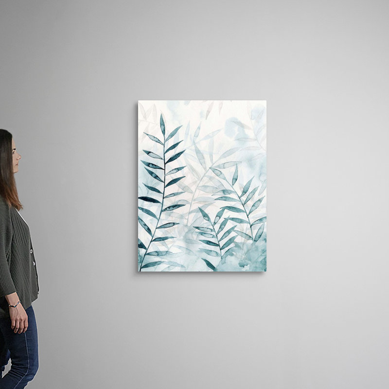 «Bamboo Whisper I», art mural sur toile, Toile tendue, H 40 po x l 30 po x P 1,25 po