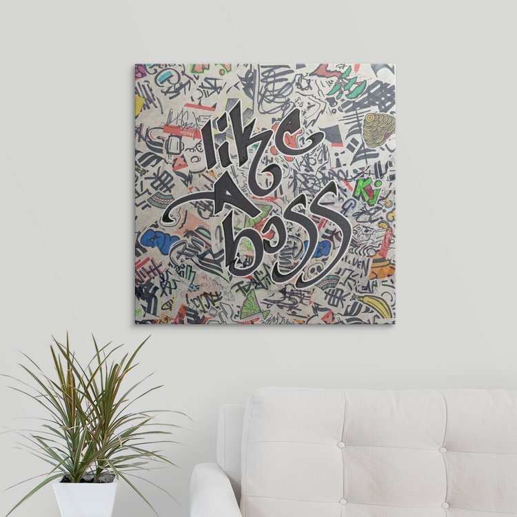 «Like a Boss - Urban Inspiration», impression, H 48 po x l 48 po x P 1,5 po, Toile