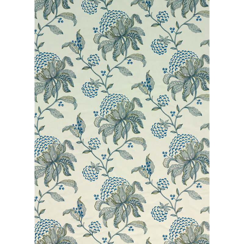 Larkhill Silwood Cotton Blend Fabric, Indigo
