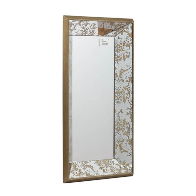 Silver Glass Framed Accent Mirror