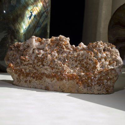 Vanadinite sur baryte