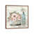Toile avec cadre en bois brun classique