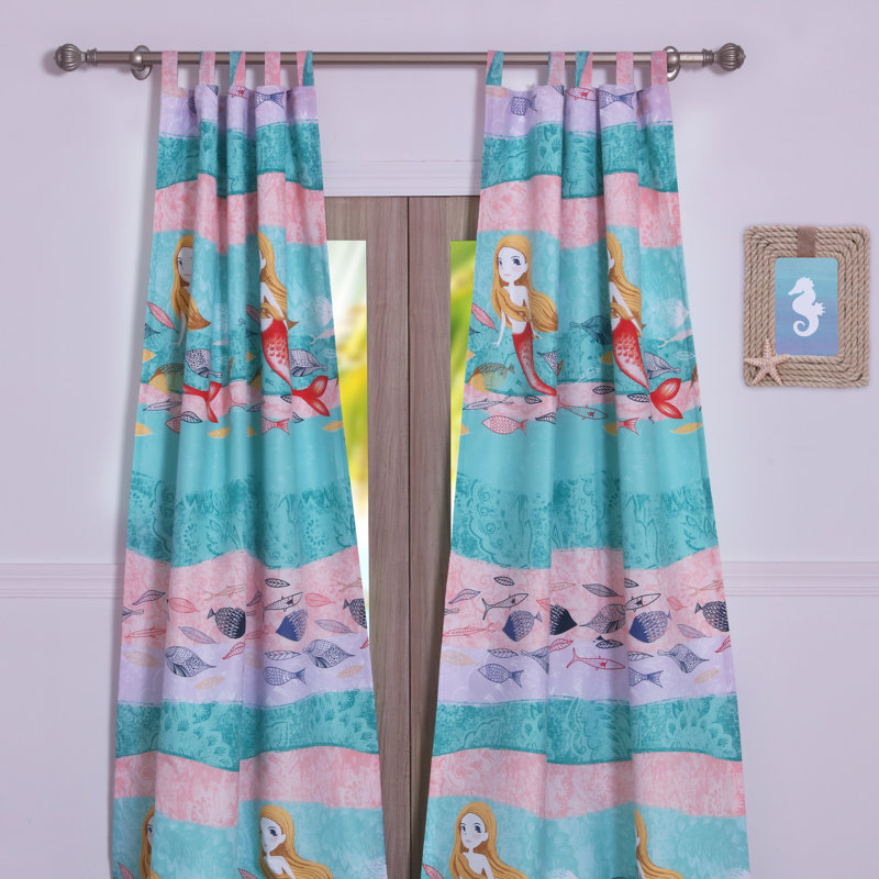 Greenland Fashion Homes Mermaid Window Panel Pair