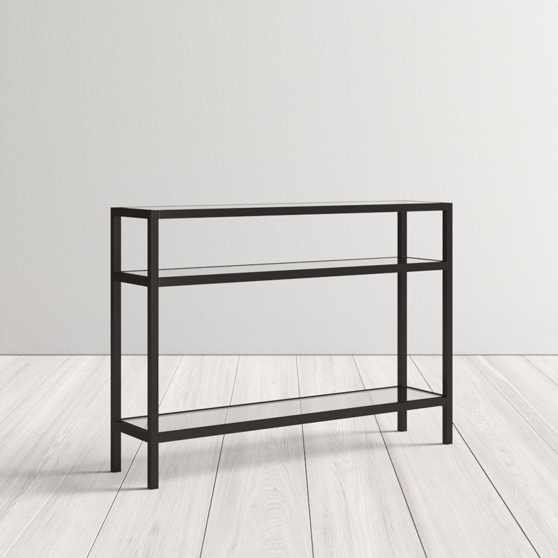 106.68Cm Console Table, Blackened Bronze