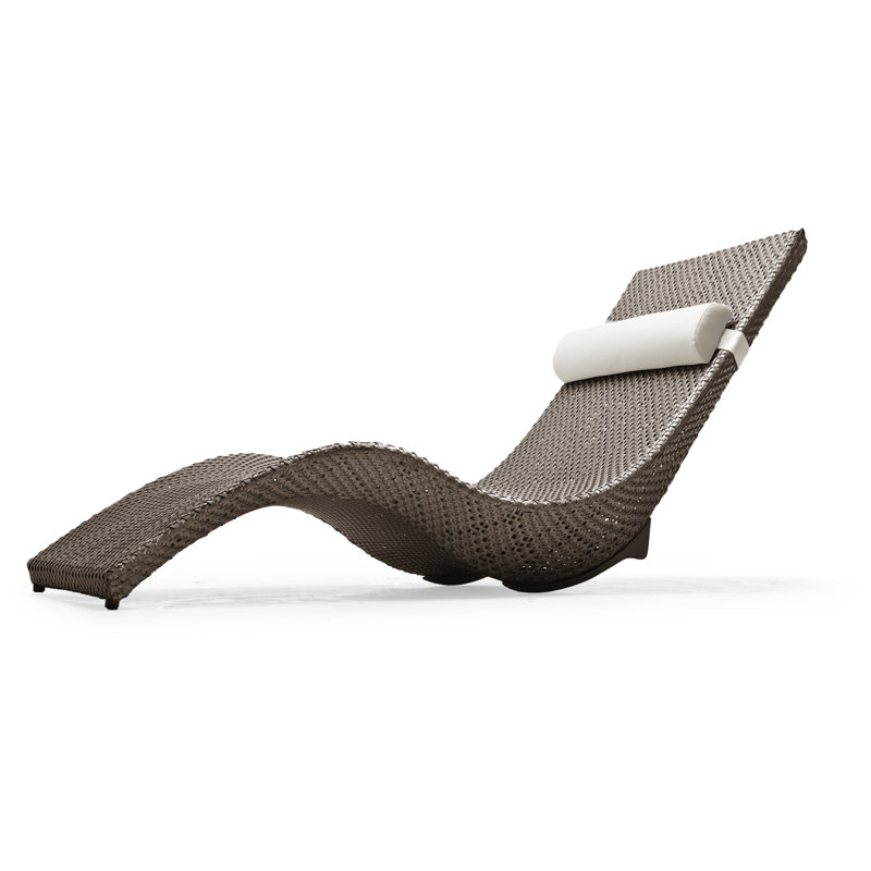 Mermaid Outdoor Chaise Lounge, Bronze