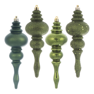 7" 4-Finish Finial Ornament