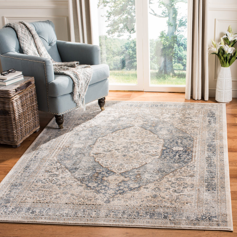 Domenic Oriental Beige Area Rug, Rectangle 9' x 12'