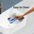 Topcraft 15.75" L White Ceramic Vessel Bathroom Sink, Above Counter Vanity Basin