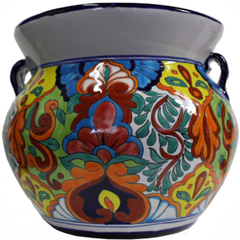 Pot de jardin en céramique émaillée TalaMex