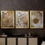 ABSTRACT Series Cxxviii - Toile tendue avec châssis sur mesure - 3 pièces-1084719833-1084719832