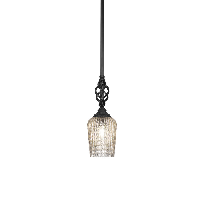 Mini-luminaire suspendu Eleganté, H 13 po x l 5 po x P 5 po, Doré