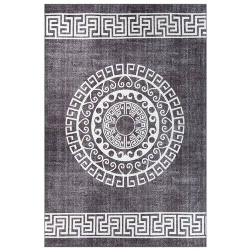 Luxurious Machine Washable Area Rug, 4.9 x 7.5 Feet, 100% Polyester, 1850 g/m², Pile Height: 0.2 inches | Eco-Friendly Recycled Poly Cotton Backing | Perfect for Living Room & Bedroom, Soft and Durable Design