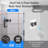 High Pressure Double Shower Heads For Two People - Adjustable Two Showerhead System With 3 Flow Settings Fits 2 Person Bathroom-122060972