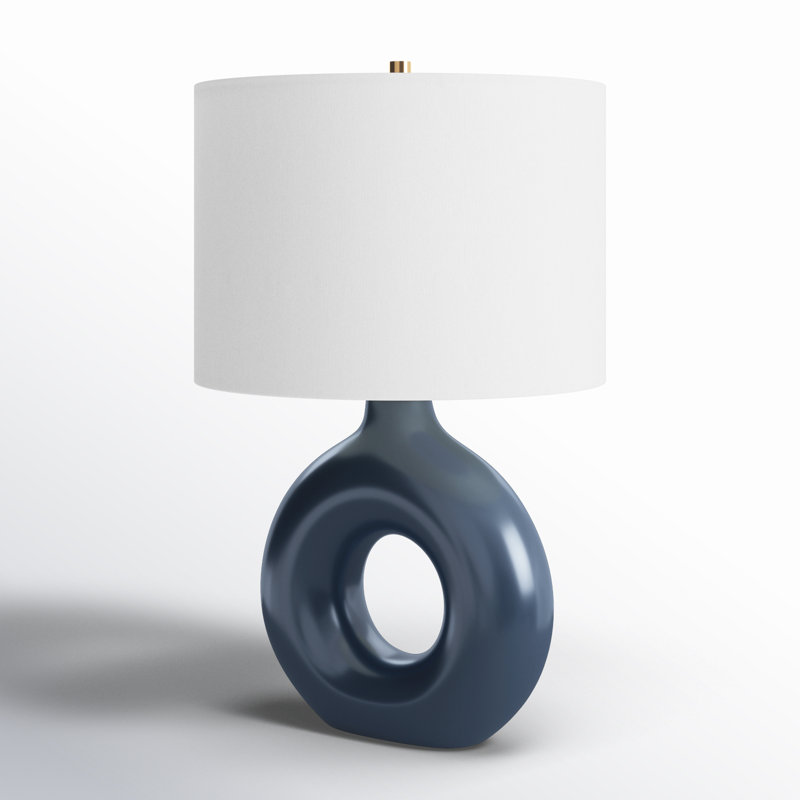 Roumel Ceramic Table Lamp, Blue