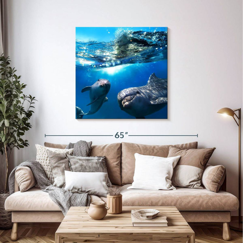 Brampt Playful Dolphins, 39" H x 39" W