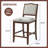 Upholstered Bar Stools With Back(Set Of 2)-2007634538