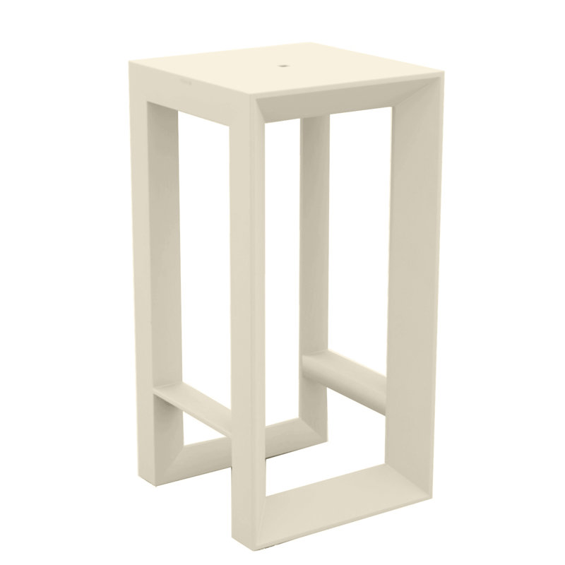 Frame Plastic Bar Table, Ecru