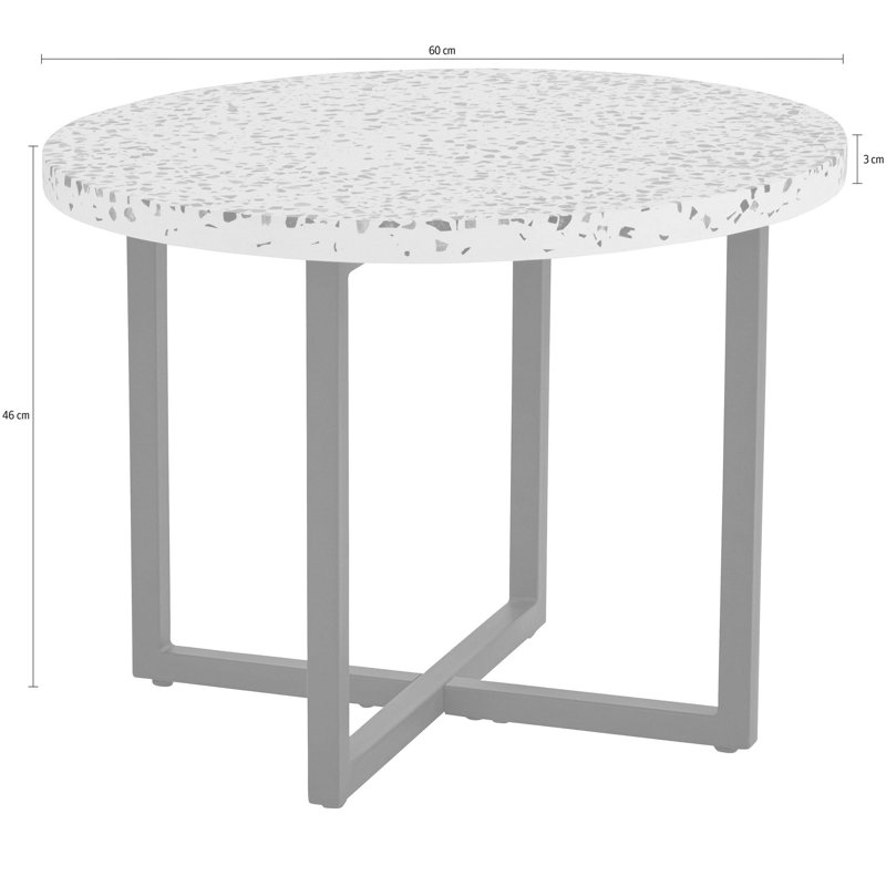 Danniell Cross Legs End Table