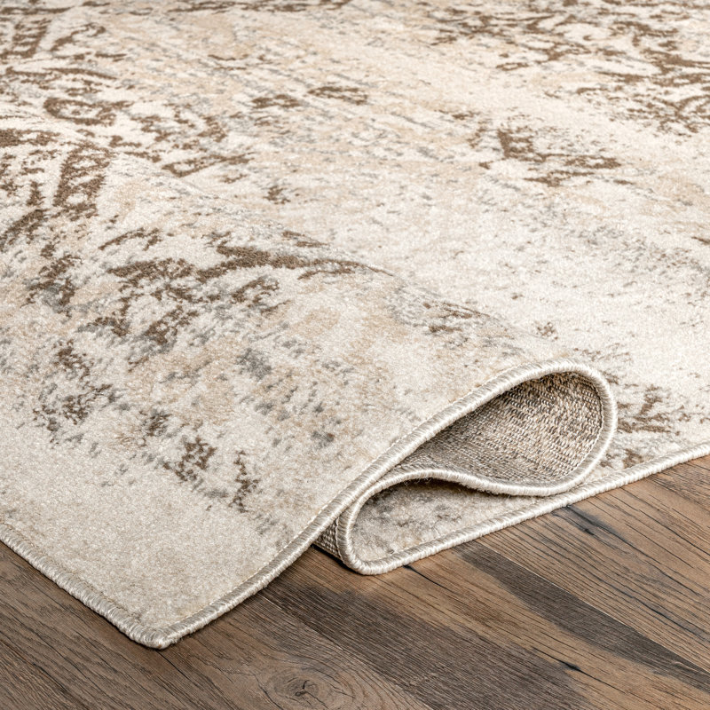 Tapis à motif floral et cachemire Shockley, Rectangle 9 pi x 12 pi