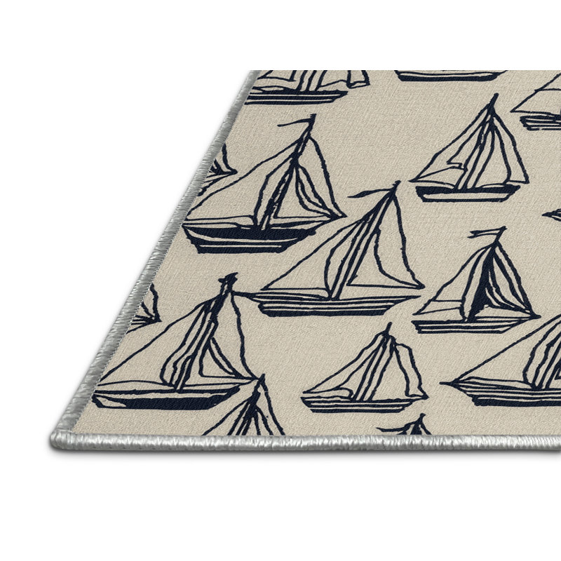 Tapis beige lavable à la machine, Tapis de couloir 2 pi x 4 pi