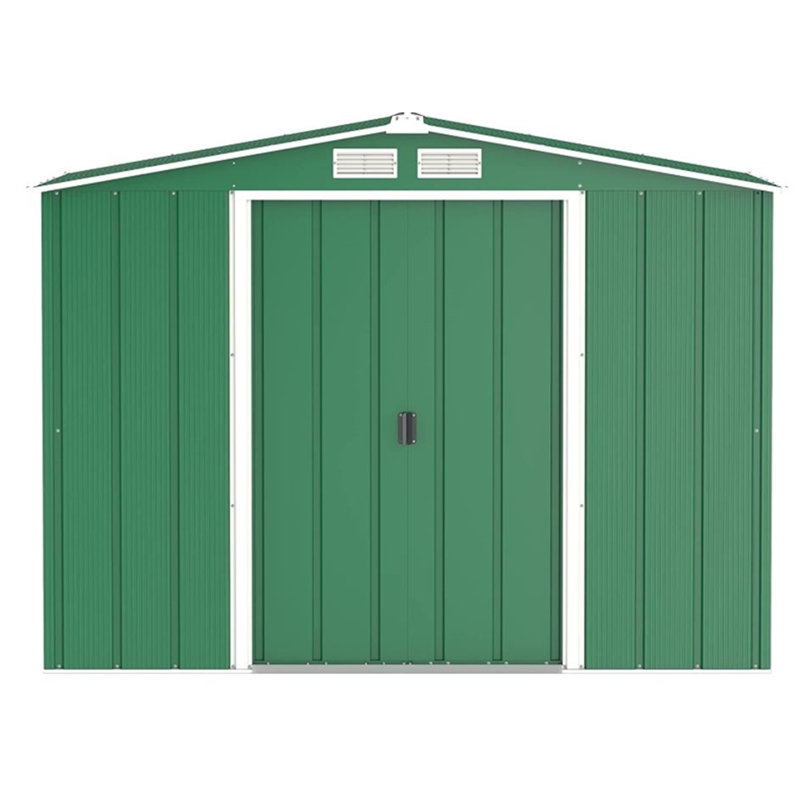 Salford Metal Garden Shed, Green