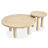 Regulski Nesting Caster Cocktail Table With 2 Round End Table-1957078748