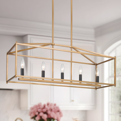 Otho 5-Light Candle Style Rectangle Chandelier