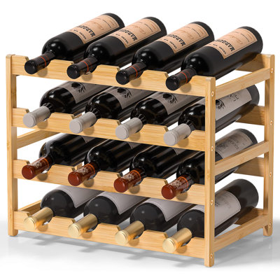 Ariellah 16 Bottle Tabletop Wine Bottle Rack