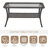 Fiorillo 7-Piece Outdoor Wicker Patio Conversation Set With Cushions/2 Swivel Chairs And Coffee Table-1118786407