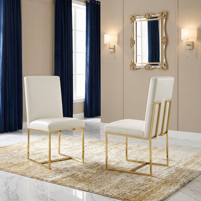 Chaise d'appoint Bilboro en blanc