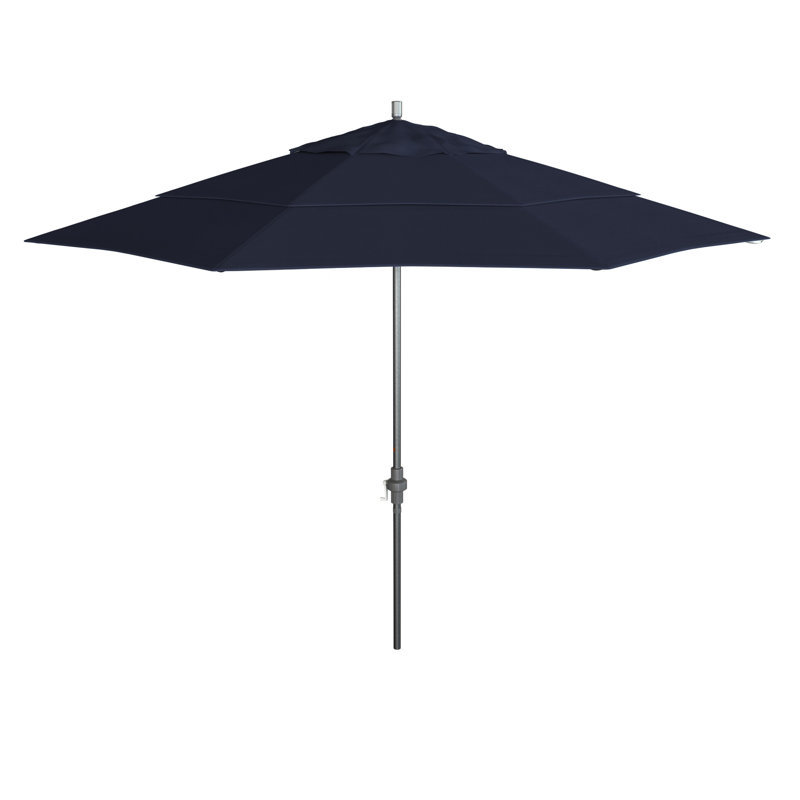 Parasol de marché 11 pi Fayean, Toile performance bleu marine