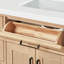Tidworth 42' Solid Wood Single Bathroom Vanity with 1.5' White Quartz Top-2064837739-2053305212