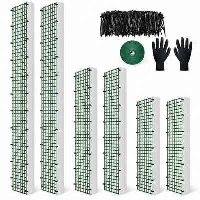 Lot de 6 tuteurs métalliques en forme de D pour mousse, disponibles en 24'', 40'' et 60''