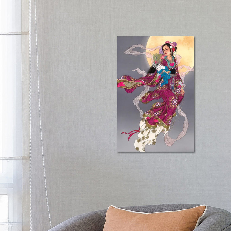Moonrising - Painting on Canvas, Wrapped Canvas, 66.04 cm H x 45.72 cm W x 3.175 cm D