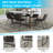 Avelina 18" LeatherSoft Bucket Style Dining Table Height Chairs (Set of 2) by Flash Furniture-1704472588-1704472582