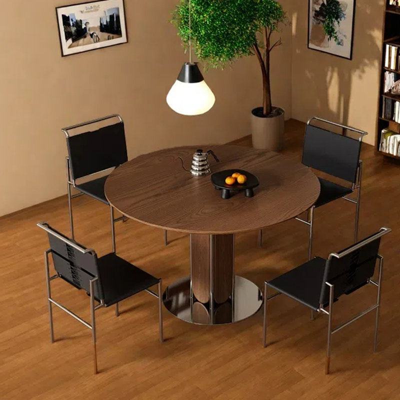 Table de salle à manger ronde Retro, H 29,53 po x L 51,18 po x l 51,18 po