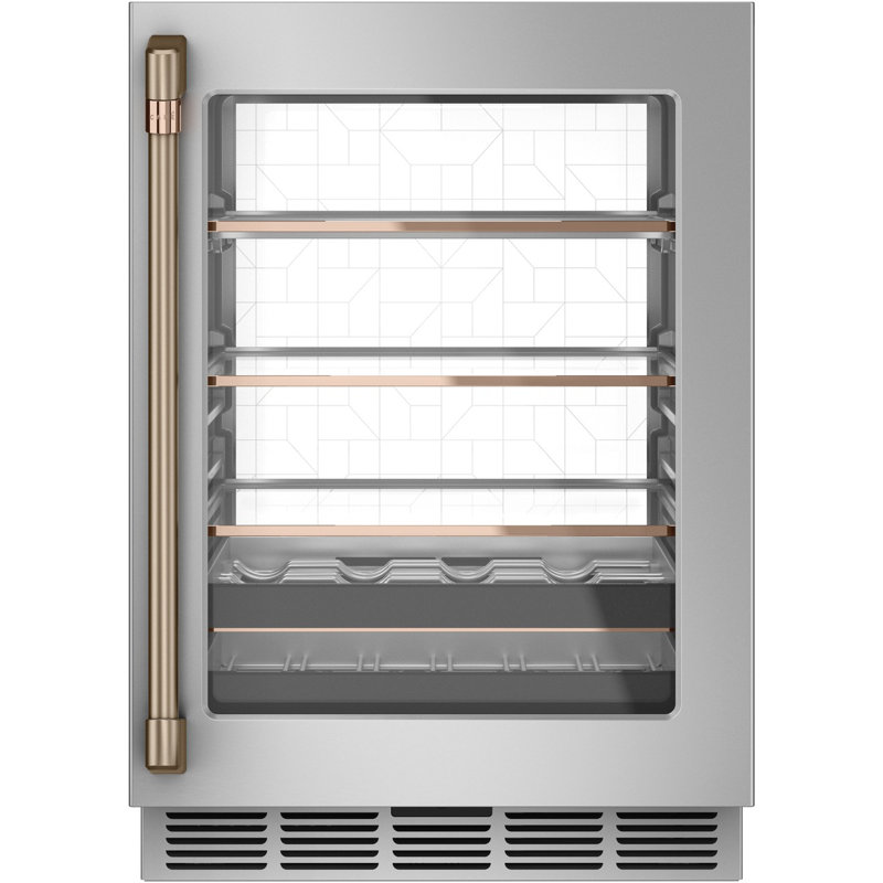 Undercounter Refrigerator Bar Pull, Brushed Bronze