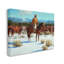 Hiver, cowboy, bovins, paysage, estampe numérique par Jimmy Dyer-18292680-18292683