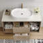 Meuble-lavabo mural moderne avec lavabo ovale en céramique-1106896777-1106896779
