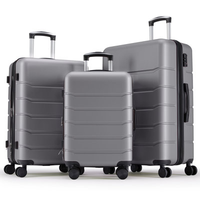 Valise légère en ABS, valise avec verrou TSA et roues pivotantes