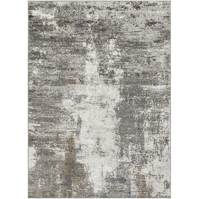 Matteo Abstract Gray Area Rug