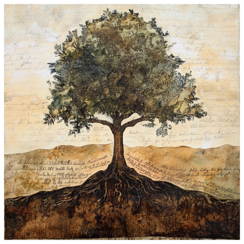 Tree With Roots Comforter, Twin Extra Long